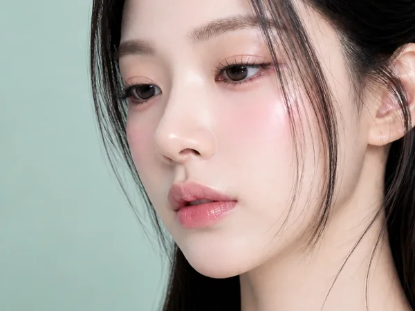 Model with clear, healthy skin — treatment visual at Wells Clinic, Seoul